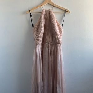 Vera Wang Ballet Pink Halter Dress